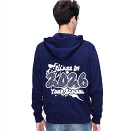 Class Of 2026 Personalized  School Name Graffiti Style Design Graduation Stars & Stripes Hoodie